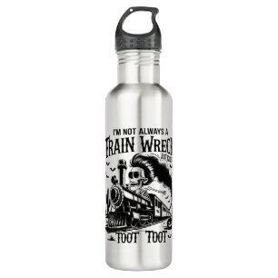 I'm Not Always a Train Wreck Halloween 710 Ml Water Bottle