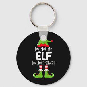 I'm Not An Elf I'm Just Short Family Christmas Pjs Key Ring