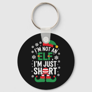 I'm Not An Elf Im Just Short Funny Christmas Match Key Ring