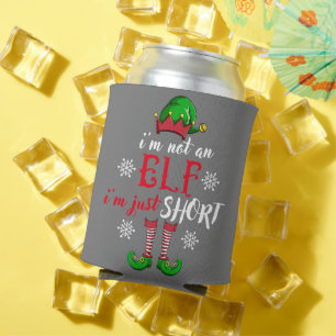 I'm not an Elf i'm just short funny christmas men Can Cooler