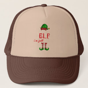 I'm not an Elf i'm just short funny christmas men Trucker Hat