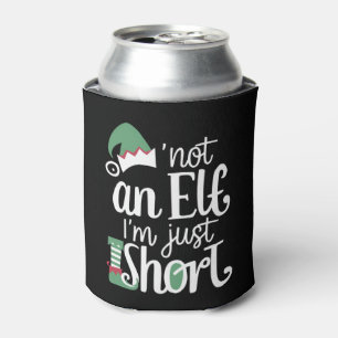I'm Not An Elf I'm Just Short Funny Christmas Xmas Can Cooler