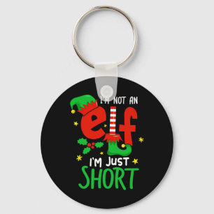 I'm Not An Elf Just Short Funny Christmas Pjs Men Key Ring
