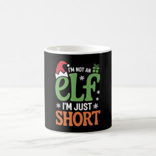 I'm Not An Elf Just Short Funny Christmas Xmas Coffee Mug