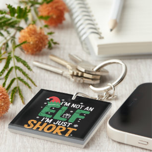 Im Not An Elf Just Short Funny Christmas Xmas  Key Ring