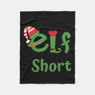 Im Not An Elf Just Short Funny Christmas Xmas Men  Fleece Blanket