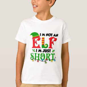 Im Not An Elf Just Short Funny Christmas Xmas Men T-Shirt