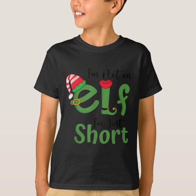 Im Not An Elf Just Short Funny Christmas Xmas Men  T-Shirt (Front)