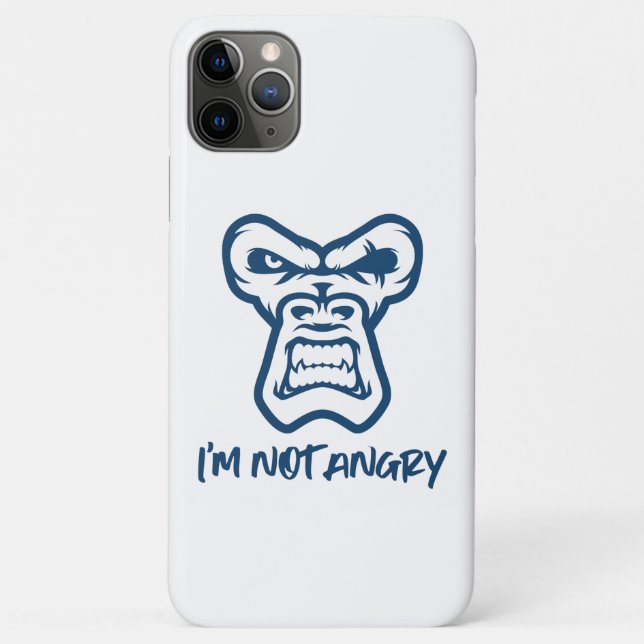I'm Not Angry, The Monkey Case-Mate iPhone Case (Back)