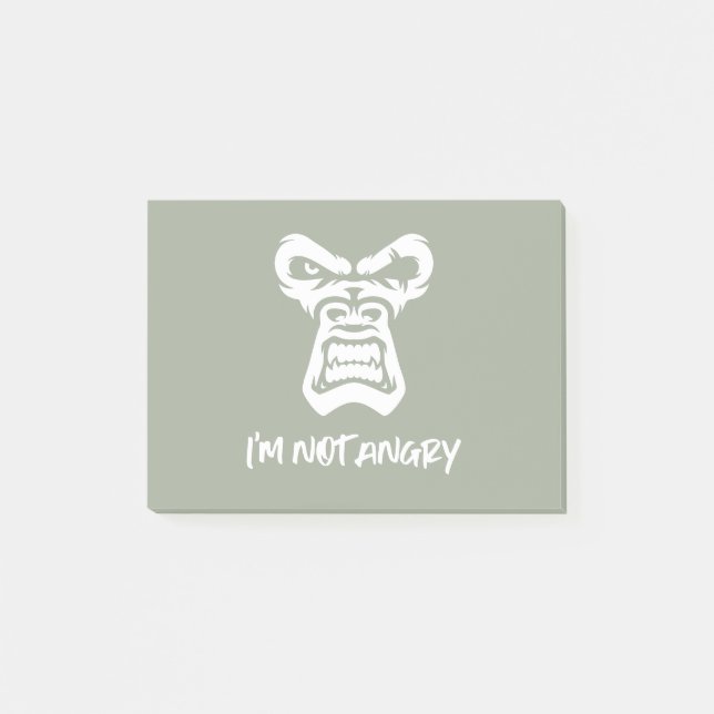 I'm Not Angry, The Monkey Post-it Notes (Front)
