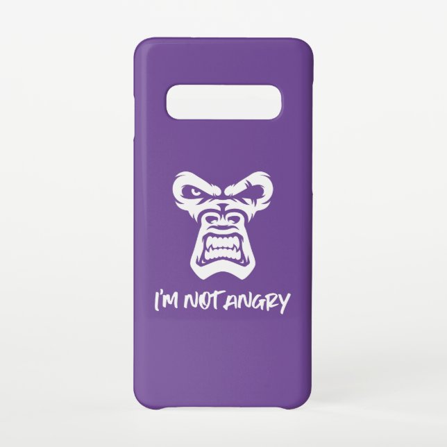 I'm Not Angry, The Monkey Samsung Galaxy Case (Back)