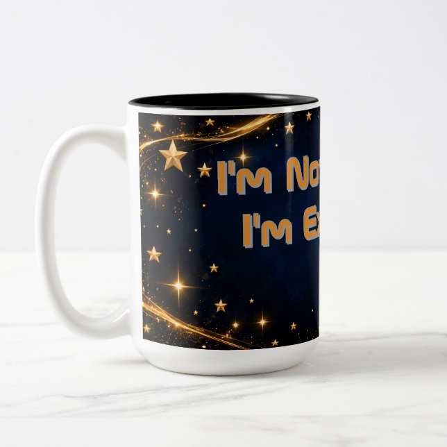I'm Not Arguing, I'm Explaining Mouse Pad Quote Two-Tone Coffee Mug (Left)