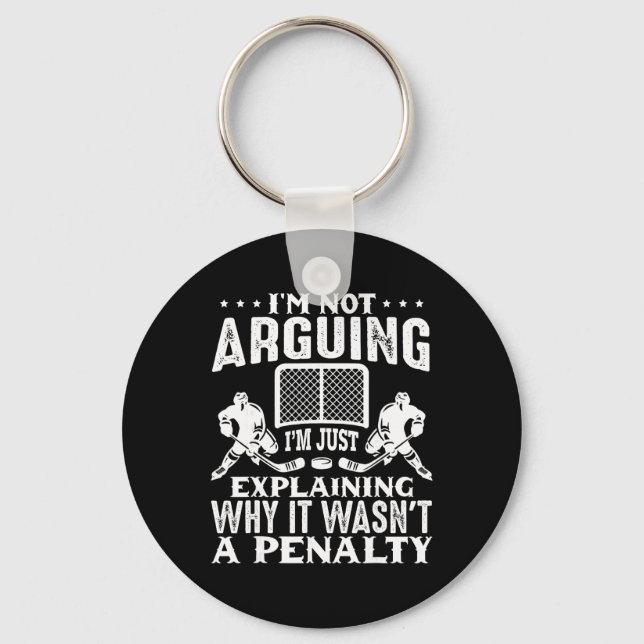 I'm Not Arguing Just Explaining Penalty Argument H Key Ring (Front)