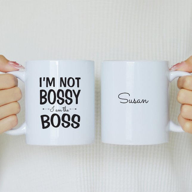 I'm not bossy I am the boss personalised mug (Creator Uploaded)