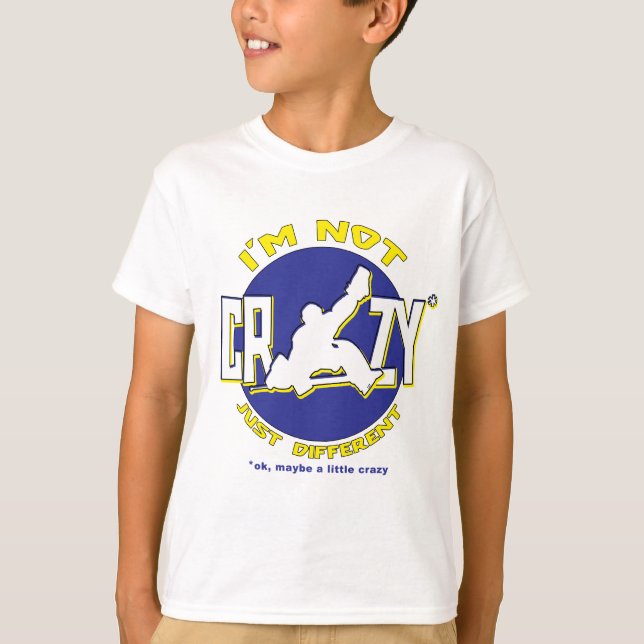 I'm Not Crazy Hockey Goalie T-shirt (Front)