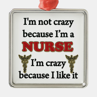I'm Not Crazy Metal Tree Decoration
