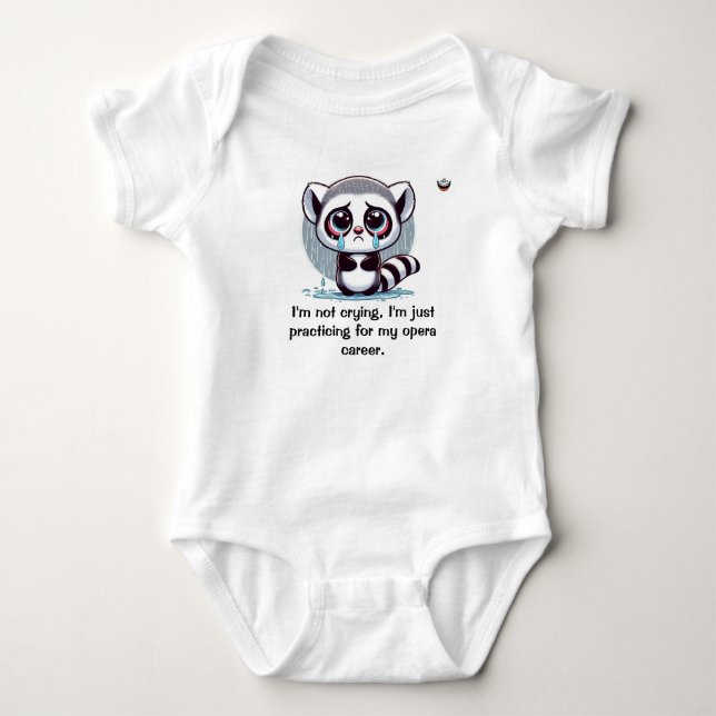 I'm not crying baby bodysuit (Front)