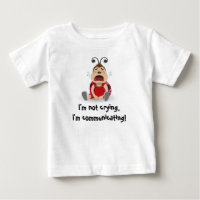 I'm not crying, I'm communicating blue t-shirt