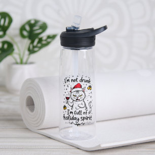 I'm Not Drunk I'm Full of Holiday Spirit Water Bottle
