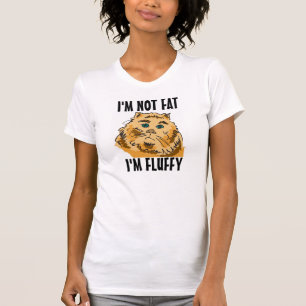 I'm not fat I'm fluffy cat T-shirts