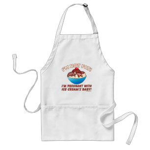 I'm not fat! I'm pregnant with Ice Cream's baby! Standard Apron