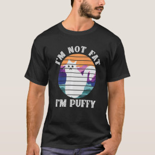 I'm Not Fat I'm Puffy White Cat T-Shirt