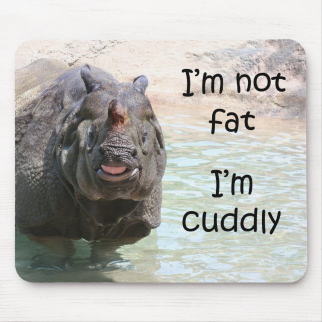 I'm not fat mouse mat (Front)