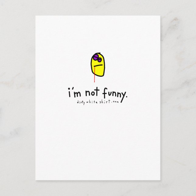 i'm not funny. postcard (Front)