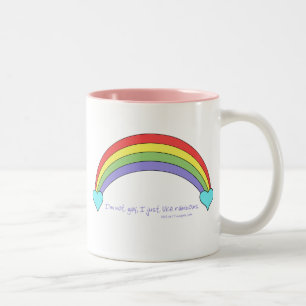 I'm Not Gay, I just like Rainbows Two-Tone Coffee Mug