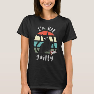 I'm not guilty Innocent Cat with knife  Halloween  T-Shirt