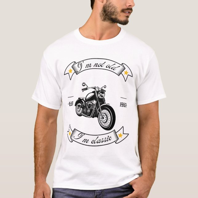 I'M Not I'M Classic, Classic Motocycle   T-Shirt (Front)