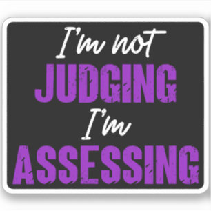 I'm Not Judging I'm Assessing, Funny Social Worker
