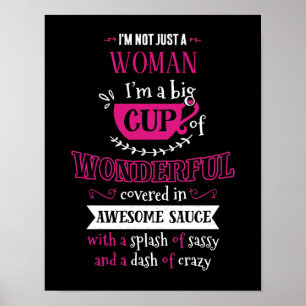 I'm Not Just a Personalised Typography Poster