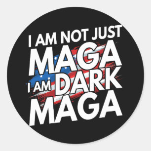 I'm Not Just Im Dark Trump 2024 Elections Classic Round Sticker