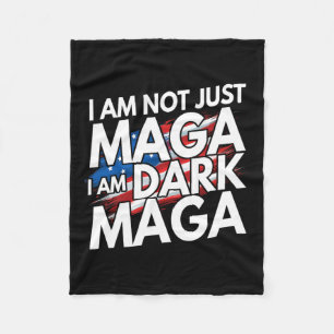 I'm Not Just Im Dark Trump 2024 Elections Fleece Blanket