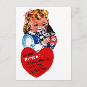 I'm Not Kitten Holiday Postcard