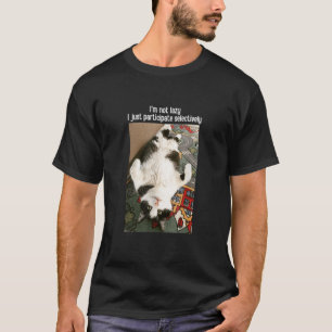 I'm Not Lazy Cat Meme Pet T-Shirt