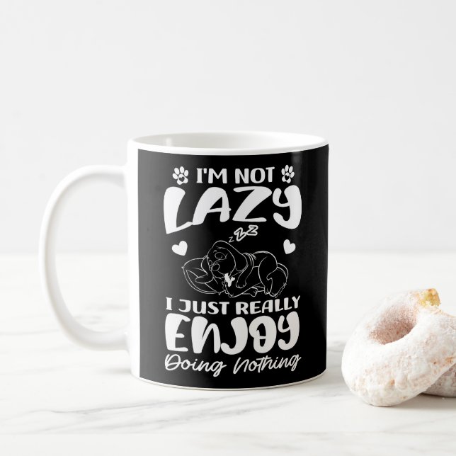 I'm Not Lazy I Just Really Enjoy Doing Nothing Coffee Mug (With Donut)