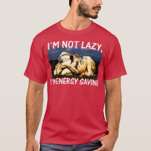 Im Not Lazy Im Energy Saving Lazy Cow Lovers T-Shirt