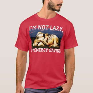 Im Not Lazy Im Energy Saving Lazy Cow Lovers T-Shirt