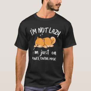 I'm Not Lazy Shiba Inu Loafer Dog Laziness Boy Gir T-Shirt