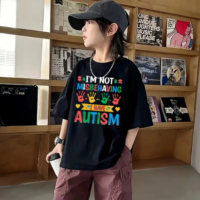 I'm Not Misbehaving Autism Tri-Blend Shirt (Creator Uploaded)