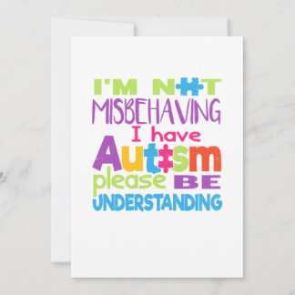 I'm not misbehaving T-shirts - I have autism Save The Date