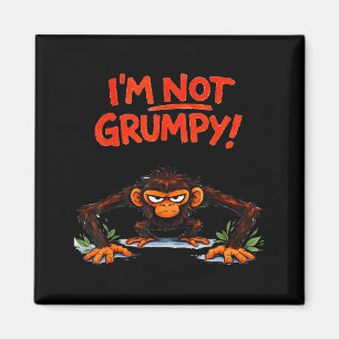 Im Not mpy Funny Angry Monkey Cartoon Magnet