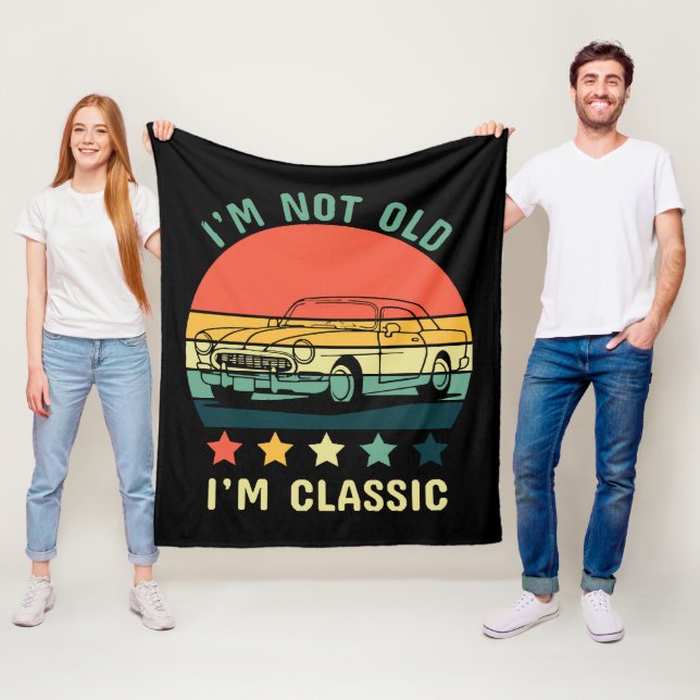 I'm not old I m classic Fleece Blanket (In Situ)