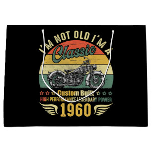 Im Not Old Im A Motorcycle Funny Art Gift Large Gift Bag