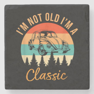 I'm Not Old I'm Classic Car Retro Vintage Funny Ca Stone Coaster
