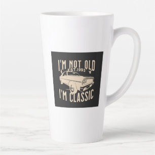 Im not old Im classic modern trendy vintage car Latte Mug