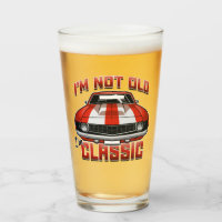 I'm Not Old I'm Classic - Retro Red Muscle Car