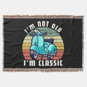 im-not-old-im-classic throw blanket